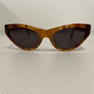 Norma Kamali Sunglasses cats eye vintage brown tortoise